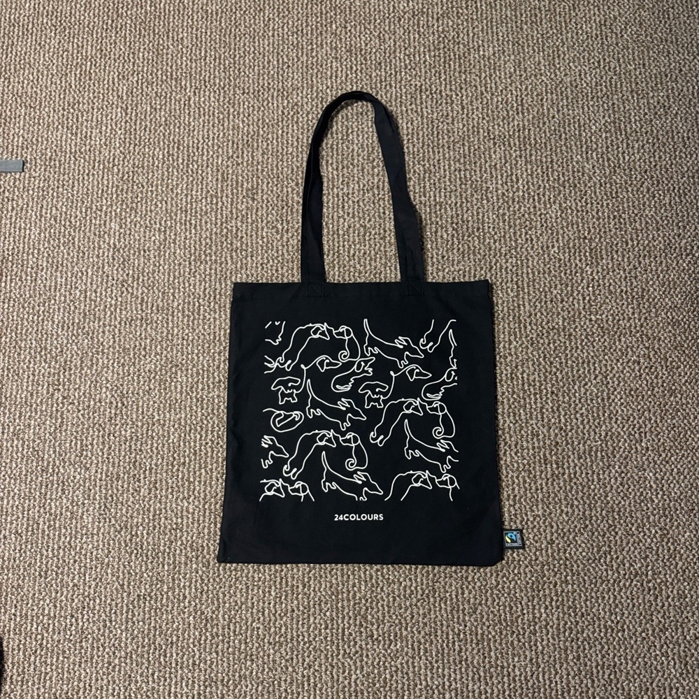 24COLOURS Dachshund Black Tote Bag